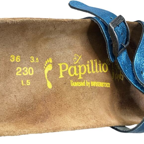 Papillio by Birkenstock Women’s Blue Slip On Sandal Size 36 US 5 - Picture 11 of 13